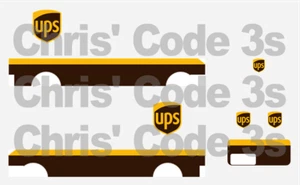 Code 3 Adhesive Vinyl Decals suit 1/43 1/50 - UPS - Mercedes Sprinter - Picture 1 of 1