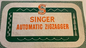 Singer Automatic Sewing Zigzagger #161102 New In Box 1956 New 0ld Stock - bx7 - Picture 1 of 4