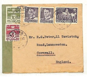 DENMARK Advert? Cover WWII? *KOLIND* CDS Cornwall GB Launceston {samwells}AC13 - Picture 1 of 6