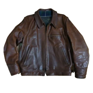 AERO LEATHER Gr. 42 Pferdedelederjacke braun gut - Bild 1 von 20