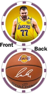 LUKA DONCIC - LOS ANGELES LAKERS SUPERSTAR - POKER CHIP ***SIGNED**** - Picture 1 of 2