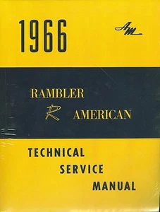 1966 AMC RAMBLER AMERICAN SERIES SHOP/BODY MANUAL - Imagen 1 de 1