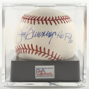 Jim Bunning Signed OML Baseball Inscribed "HOF 96" (PSA) Grade & Condition 10/10 - Picture 1 of 4