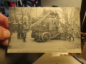 LA GRANDE GUERRE AUTO-CANON Place de SUIPPES Courrier Militaire de Poilu 1914.16 - Picture 1 of 2
