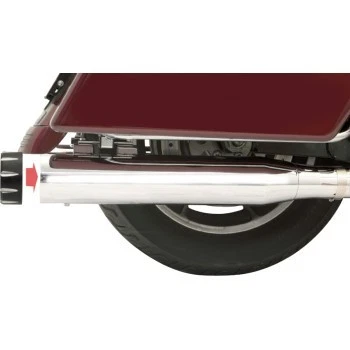 Bassani Quick Change Slip-On Mufflers 1F740 4" Chrome 95-16 Harley Davidson FL - Image 1 of 1