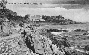 Millbury Cove York Hafen, Maine um 1940 seltene alte Postkarte - Bild 1 von 2