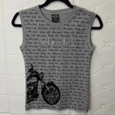 Regata feminina Harley Davidson média Y2K Harley Rules - Imagem 1 de 3