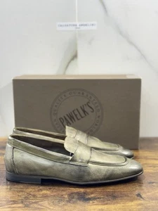 Pawelk’s Mocassino Uomo Pelle Militare Hand Made In Italy Washed 43 - Imagen 1 de 6