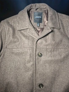 Herren Medium London Fog Pea Mantel dunkelbraun - Bild 1 von 18
