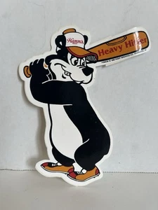 Hamm's Beer Bear Decal Sticker Heavy Hitter Baseball Softball Unused 1990 Pabst - Picture 1 of 3