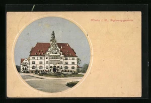 Passepartout-AK Minden i. W., Das Regierungsgebäude 1910  - Picture 1 of 2