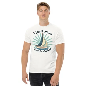 T-Shirt Segelboot Traum lustig Maritim Segeln Geschenk Shirt für Segler - Bild 1 von 9