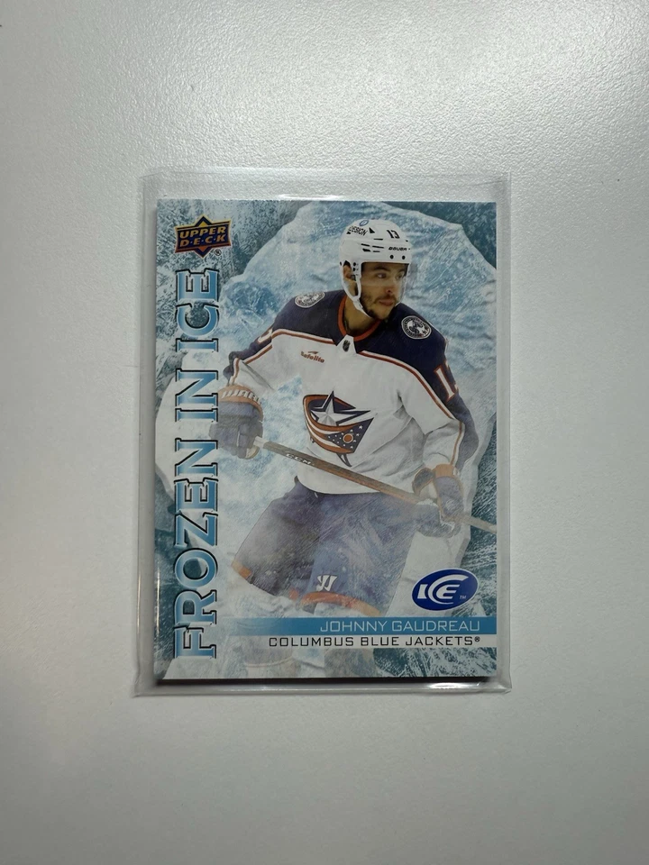 JOHNNY GAUDREAU 2024-25 ARTIFACTS FROZEN IN ICE UNOPENED - Image 1 of 2