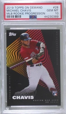 2019 Topps On Demand Rookie Progression /1576 Michael Chavis PSA 10 GEM MT RC - Image 1 of 2