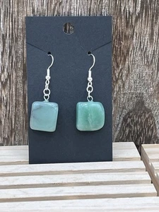Green Aventurine Crystal Earrings - Picture 1 of 1