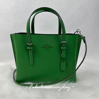 Bolso Bandolera COACH Mollie 25 en Cuero/Kelly/Verde CV966 NUEVO CON ETIQUETAS Foto 1 de 4