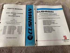 Cushman Trasportatore Raffreddato a Liquido Erba Camion Ricambi Manuale e Supplemento - Foto 1 di 11
