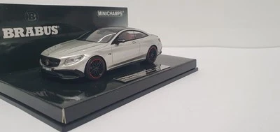 1/43 VERY RARE BRABUS 850 S63 S-CLASS 6.0 BITURBO COUPE 2015 MINICHAMP 437034221 - Image 1 of 4