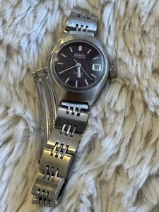Seiko Automatic Ladies Watch 17 Jewels Hi Beat, Rare Dial, Working Vintage - Picture 1 of 7