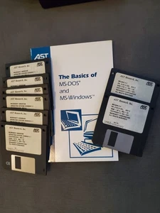 AST MS-DOS 5/6 & Windows 3.1 basics / getting started guide manual booklet - Zdjęcie 1 z 11