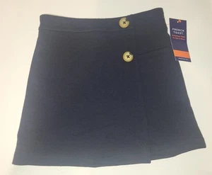 French Toast Brand Sz 6 (S) Girls Navy School Uniform Skort With Marbled Buttons - Picture 1 of 2