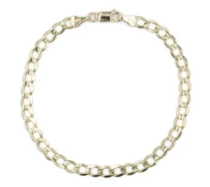 Brazalete clásico cóncavo de oro amarillo de 10 quilates de 5 mm con eslabones 8,5" Midas - 4,83 g - Imagen 1 de 11
