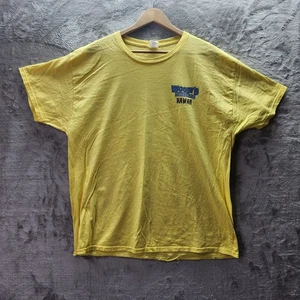 Woody’s Longboards Hawaii Surf T-Shirt XL Giallo Stile Vintage Hula Ragazza Grafica - Foto 1 di 12