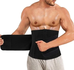 Mens Waist Trimmer Belt Waist Trainer for Weight Loss Slimming Body Shaper - Picture 1 of 7