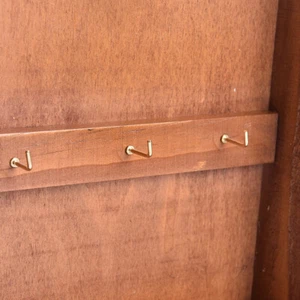 Wooden Key Box Cabinet Wall Mounted Keys Hooks Storage Holder With 6 Ho~hg - Picture 1 of 12