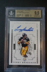 2016 National Treasures Signatures Terry Bradshaw #31 AU 08/10 BGS 9.5/10 POP 2 - Bild 1 von 2