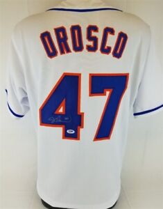 Jesse Orosco Signed Mets Jersey (PSA COA) 2×World Series champion (1986, 1988) 