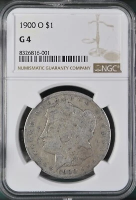 1900-0 Morgan Silver Dollar $1 NGC G4 BX12-8 - Image 1 of 2