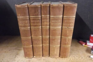 Littell's Living Age--Bound Volumes I-V, 1844-1845--Half Leather - Picture 1 of 12