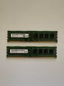 Micron 8GB (2x4GB) DDR3 1600MHz RAM PC3-12800U MT8JTF51264AZ-1G6E1 - Picture 1 of 1