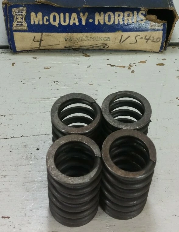 4 nuevos resortes de válvula Mcquay-Norris VS-420 de colección  Foto 1 de 1