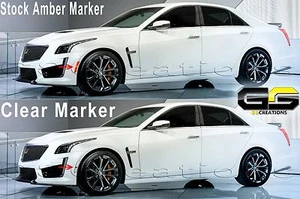 2016 2017 2018 2019 2019 Cadillac CTS-V CTSV marqueurs pare-chocs latéraux/arrière clairs - Photo 1/12