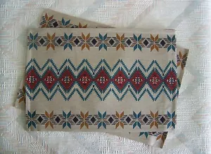 Southwestern Zig Zag Placemat Set Woven Southwest At Heart Pattern Kay Dee - Picture 1 of 2