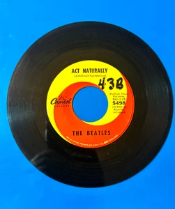 THE BEATLES Yesterday_Act Naturally - 1965 Capitol # 5498 - 7 Inch 45 Vinyl - Bild 1 von 4
