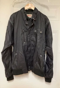 Grand Prix Bordeaux Men's Jacket Windbreaker XL Black Lined Nylon Pockets - Picture 1 of 18