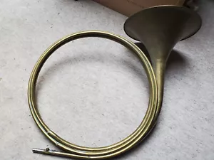 Großes altes Parforcehorn Jagdhorn Waldhorn, Naturhorn - Bild 1 von 6
