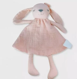 Cloud Island Target Pink Muslin Cotton Bunny Rabbit Baby Plush Security Blanket - Picture 1 of 6