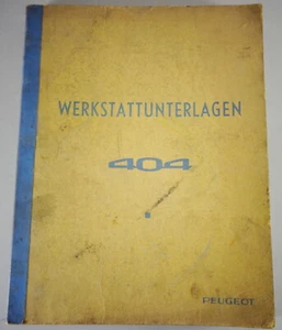 Manual de Taller/Grundhandbuch Peugeot 404 Stand 01/1962 - Imagen 1 de 6