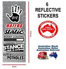 Jdm Fun Reflective Sticker Sheet (6 Stickers) Motorcycle Dirt Car Bike -ltd Qty