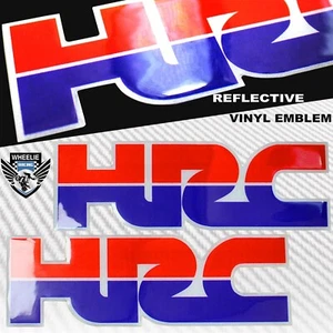 2X 3D GEL DECAL EMBLEM HRC LOGO FUEL TANK/FENDER STICKER FOR HONDA RACING TEAM - Picture 1 of 3