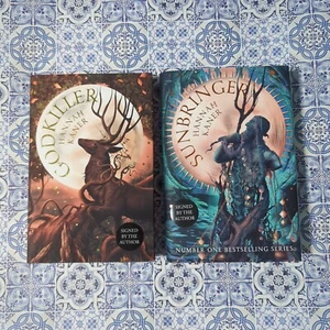 Waterstones Signed Godkiller/Sunbringer by Hannah Kaner - Picture 1 of 12