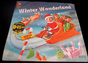 WINTER WONDERLAND - 45 RPM RECORD - CRICKET RECORDS - NICE - Imagen 1 de 3