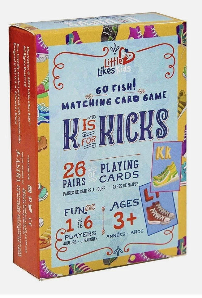 Little Likes Kids  Go Fish Card Game Classic Family Game for Family Fun Children - Image 1 of 1