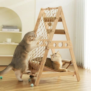 Cat Tree Scratching Post Climbing Activity Centre Sisal Bed Toy Scratcher Tower~ - Picture 1 of 14