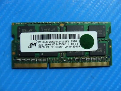 Macbook Pro A1278 Micron 2Gb Memory Ram So-Dimm PC3-8500S MT16JSF25664HZ-1G1F1 - Image 1 of 2