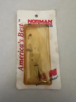 Señuelos de pesca Bill Norman Weed Walker de colección difíciles de encontrar nuevos en paquete como este Foto 1 de 3